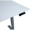 Home4you Rašomasis stalas ERGO su 2 varikliais 140x80 cm, Spalva: pilkšvai balta