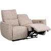 Lova 2-vietė atlošiamoji sofa „BASTIAN“ su elektriniu mechanizmu, smėlio spalvos