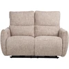 Lova 2-vietė atlošiamoji sofa „BASTIAN“ su elektriniu mechanizmu, smėlio spalvos