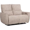 Lova 2-vietė atlošiamoji sofa „BASTIAN“ su elektriniu mechanizmu, smėlio spalvos