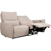 Lova 3-vietė atlošiamoji sofa „BASTIAN“ su elektriniu mechanizmu, smėlio spalvos
