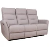Lova 3-vietė atlošiamoji sofa „BOWERS“ su rankiniu mechanizmu, smėlio spalvos