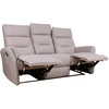 Lova 3-vietė atlošiamoji sofa „BOWERS“ su rankiniu mechanizmu, smėlio spalvos