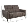 Home4you Sofa CATHY 2-vietė, elektrinė, šviesiai ruda