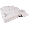 Home4you Reglaineris-sofa su elektriniu mechanizmu FELICIA 3-vietų Natūrali balta