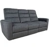 Fotelis Home4You Sofa Gaston 3 – vietų reglaineris, elektrinis, pilkas aksomas