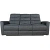 Fotelis Home4You Sofa Gaston 3 – vietų reglaineris, elektrinis, pilkas aksomas
