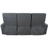 Fotelis Home4You Sofa Gaston 3 – vietų reglaineris, elektrinis, pilkas aksomas