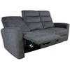 Fotelis Home4You Sofa Gaston 3 – vietų reglaineris, elektrinis, pilkas aksomas