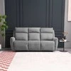 Home4you Sofa-reglaineris MAREN 3-vietų Pilka