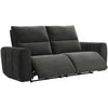 Home4you Sofa su reglaineriu MATIAS Trivietė Tamsiai pilka