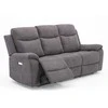 Home4You Sofa Milo 3-vietų reglaineris, pilkas