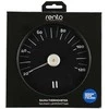 Home4you Pirties termometras RENTO Juodas, D15x2cm