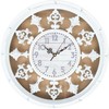 Home4You Sieninis laikrodis ORNAMENT D44cm, baltos spalvos