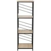 Fotelis Home4you Lentyna DIMITRA 40x40xH124cm Rustic stiliaus Juoda