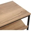 Home4You Batų lentyna DIMITRA Rustic/Juoda 80x40xH45cm