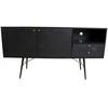 Fotelis Home4You Indauja LUXEMBOURG 150x40xh80cm, juoda