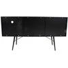 Fotelis Home4You Indauja LUXEMBOURG 150x40xh80cm, juoda