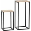 Fotelis Home4You Kavos staliukai HANNES 2vnt. 26x26xH60cm 22x22xH40cm