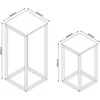Fotelis Home4You Kavos staliukai HANNES 2vnt. 26x26xH60cm 22x22xH40cm