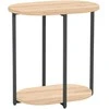 Fotelis Home4You Šoninis staliukas HANNES 52x35xH54cm Rustic melaminas