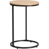 Fotelis Home4You Kavos staliukas HEDVIG D40xH60cm Pelenų/Juoda