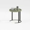 Fotelis Home4You Kavos staliukas KEIRA D40xH45cm Žalia