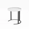 Fotelis Home4You Kavos staliukas KEIRA D50xH50cm Balta