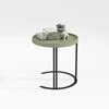 Fotelis Home4You Kavos staliukas KEIRA D50xH50cm Žalia