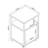 Fotelis Home4You Naktinis staliukas LESTER 40x36xH60cm Melaminas