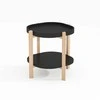 Fotelis Home4You Kavos staliukas NORAH D40xH60cm Juoda