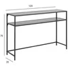 Fotelis Home4You Actona Konsole Seaford Slim juoda