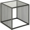 Fotelis Home4You Šoninis staliukas STRINGTON 40x40xH40cm, pilkas