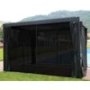 Home4You Lauko pavėsinės užuolaidos Gazebo MIRADOR, Juodos spalvos