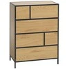 Home4You Komoda HEDVIG 70x40xH95cm, uosio/juoda
