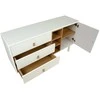 Fotelis Home4You Komoda IRIS Balta 140x40xH75cm