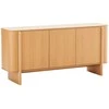 TV staliukas Home4You Sideboard MORBEN 160x42xH75cm, melamine with oak decor
