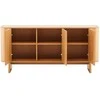 TV staliukas Home4You Sideboard MORBEN 160x42xH75cm, melamine with oak decor