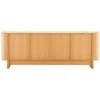 TV staliukas Home4You Sideboard MORBEN 202,5x42xH75cm, melamine with oak decor