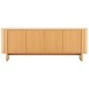 TV staliukas Home4You Sideboard MORBEN 202,5x42xH75cm, melamine with oak decor