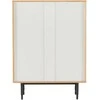 Fotelis Home4You Komoda NATE 75x40xH102cm, ąžuolas