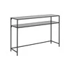 Fotelis Home4You Actona Konsole Seaford Slim juoda