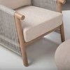 Lauko baldų komplektas Home4You Sodo baldų komplektas DIANA sofa, 2 foteliai ir 2 stalai, smėlio spalvos