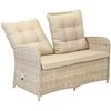 Home4You Lauko baldų komplektas EMERALD stalas, sofa, 2 kėdės