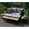 Home4You Lauko baldų komplektas MALTA modulinė sofa, 2 stalai