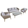 Home4You Lauko baldų komplektas NORWAY staliukas, sofa, 2 kėdės
