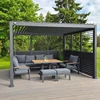 Lauko baldų komplektas Sodo baldų komplektas PARKER 5-parts, pilkas