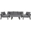 Home4You Lauko baldų komplektas FLUFFY stalas, sofa ir 2 kėdės