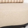 Lauko baldų komplektas Home4You Sofa AMANO, dviejų vietų, smėlio spalvos