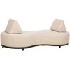 Lauko baldų komplektas Home4You Sofa AMANO, dviejų vietų, smėlio spalvos